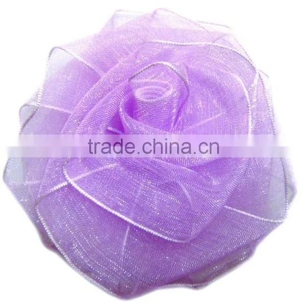 1 Inch Ribbon Rose, Handmade Satin Ribbon Rose Flowers For Clothes&Dress photo-4