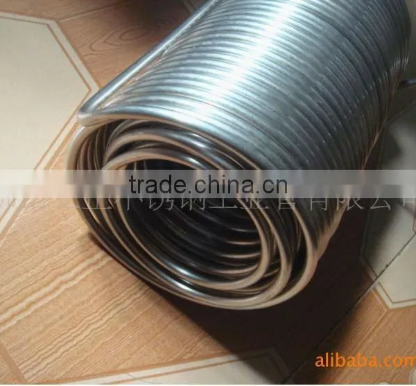 Triple-Layer Nested Helical Stainless Steel Cooling Coil