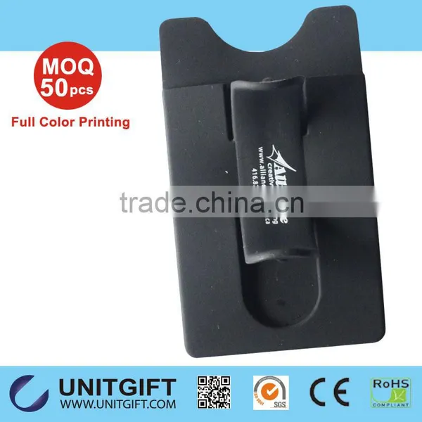 Sticky Cellphone Card Poket Touch U Mobile Phone Stand With Silk Print Logo photo-5