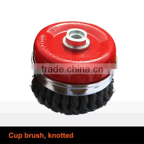 Cup Brush Knotted Brush