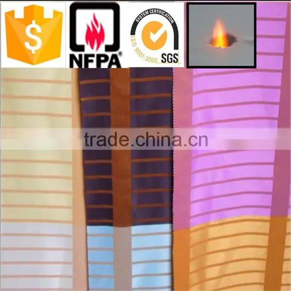 China Suppliers 100% Polyester High Quality Inflaming Retarding Wholesale Fabric for Curtains
