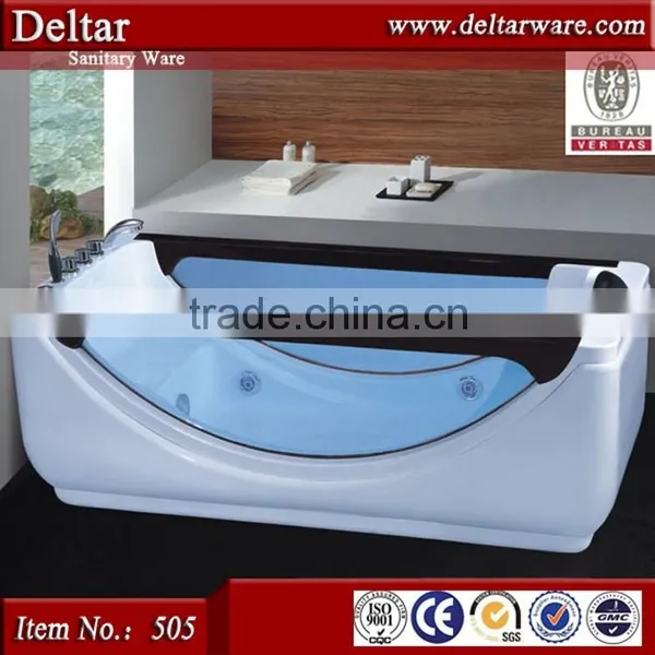 Huge Massage Bathtub, Water Air Massage Whirlpool Bathtub Price, Sitting Bathtub Glass Two Side photo-6
