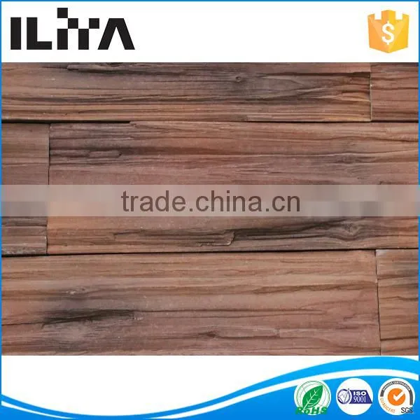 Fireproof Wood Look Stone Tile Low Cost Prefabricated Wooden House(YLD-22005) photo-2