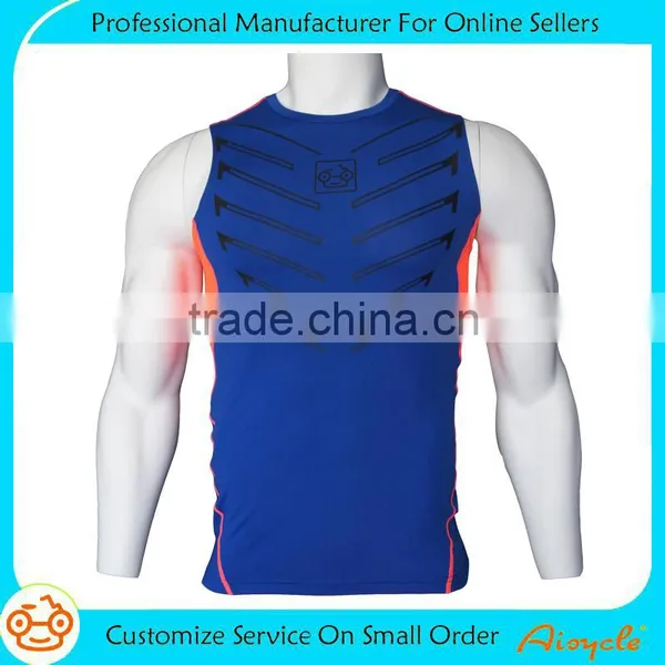New Design High Quality Custom Compression Tank Top for Men photo-4