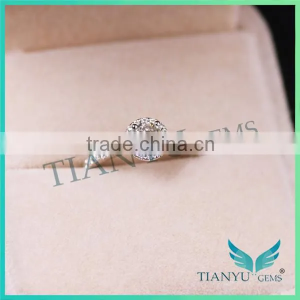 14 k Gold Engagement Ring 4.5mm E F Color Moissanite Diamond Wedding Ring photo-5