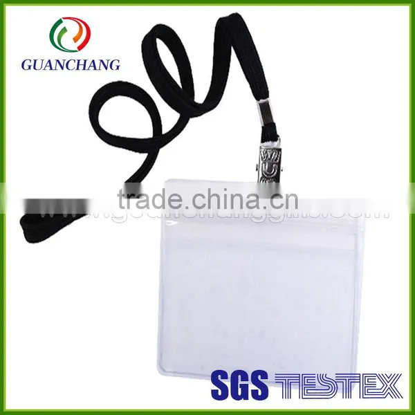 Factory Wholesale Eco-friendly Clear Hard Plastic Card Holder Lanyards photo-4