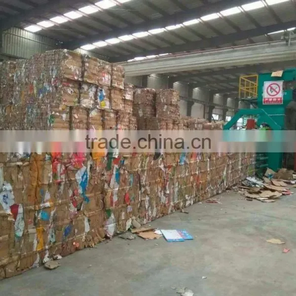 Horizontal Hydraulic Waste Paper, Cardboard, PET Baling Machine With Conveyor photo-6