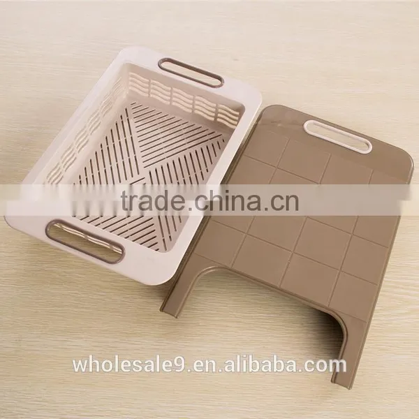 Multifunction Kitchen PP Plastic Cutting Board With Drawer photo-3