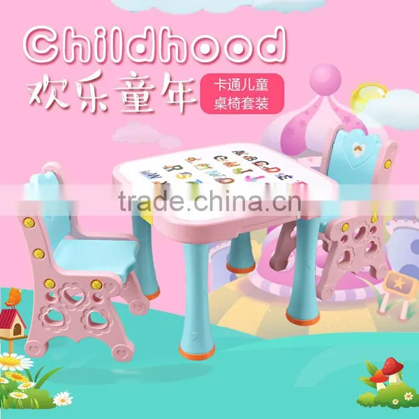 Kids Plastic Study Table and Chair Set photo-3