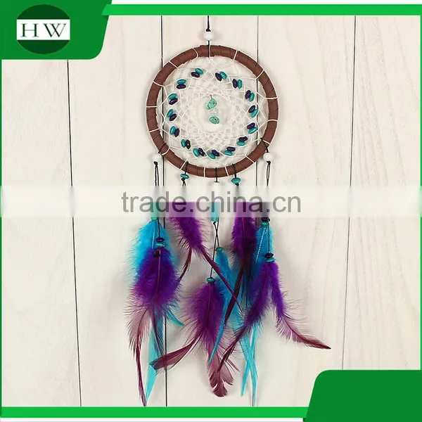 Promotional Christmas Gift Ornament Wall Hanging Home Room Decoration Feather Indian Dream Catcher Supplies photo-2