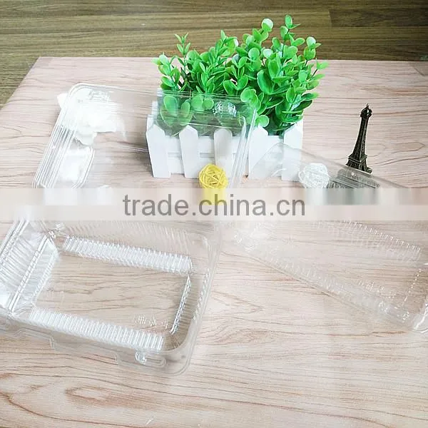 Eco Friendly OPS Disposable Cake Roll Container Boxes Clamshell photo-6
