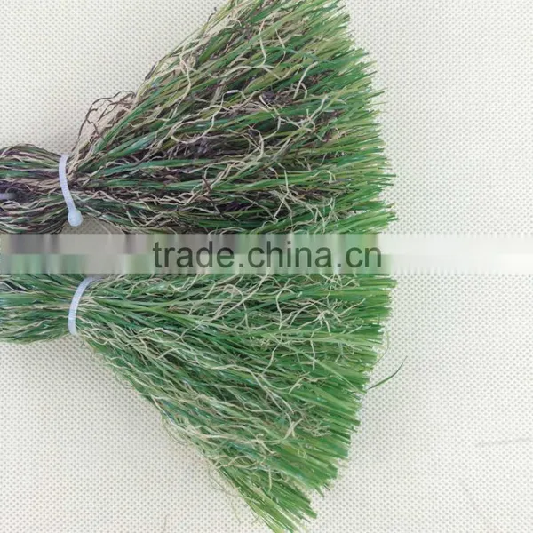 8+8 Artificial Landscaping Grass Yarn With Straight and Texured Monofilament for Garden Turf photo-2
