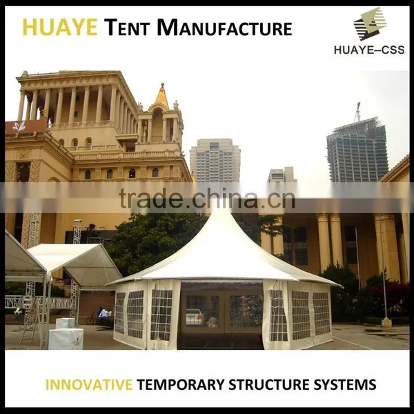 Excellent Hexagon Aluminium Frame Structure Tent With High Peak Roof photo-3