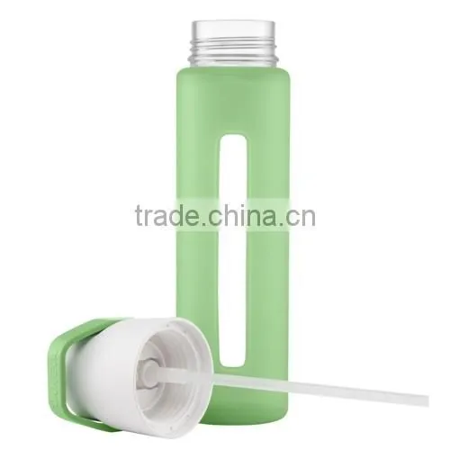 Eco-friendly Food Safe Silicon Sleeve Cover for Sports Glass Bottle photo-5