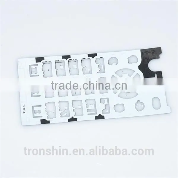 Waterproof Over-molding PET Sheet Silicon Rubber Keypad With Silkscreen Printing for Mobile Phone photo-6