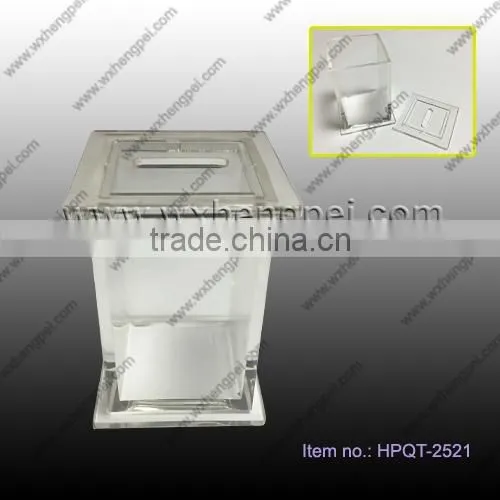 Transparent Cleverish Portable Piggy Bank Rectangle Storage Box