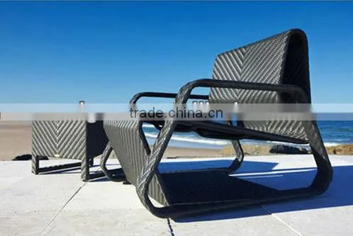 2017 Trade Assurance Outdoor PE Rattan handmake garden line table and chairs furniture