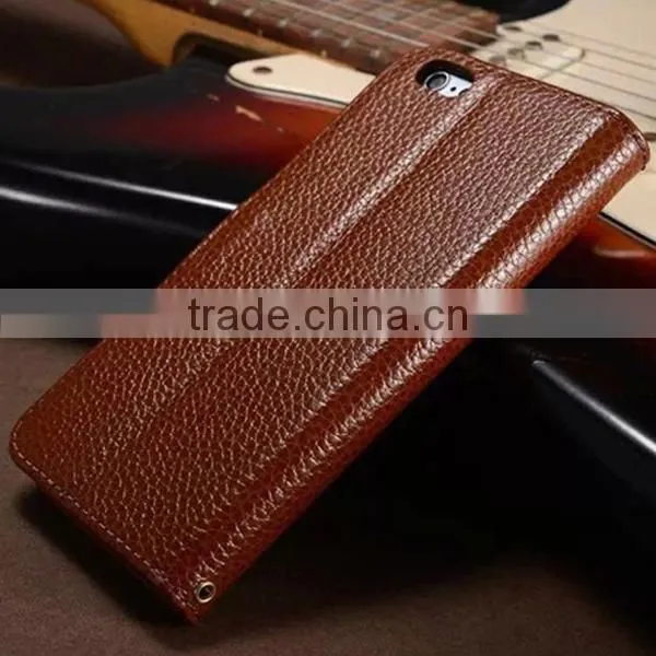 Factory in Stock PU Leather Mobile Phone Flip Case for IPhone 6 photo-2