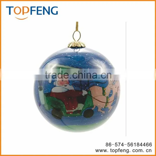 2016 Hot Design Glass Christmas Painting Ball/hanging Glass Ball/hanging Glass Ball photo-4