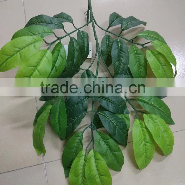 SJ070905 Artificial Longan Leaves for Longan Tree Making/artificial Tree Leave Craft photo-2