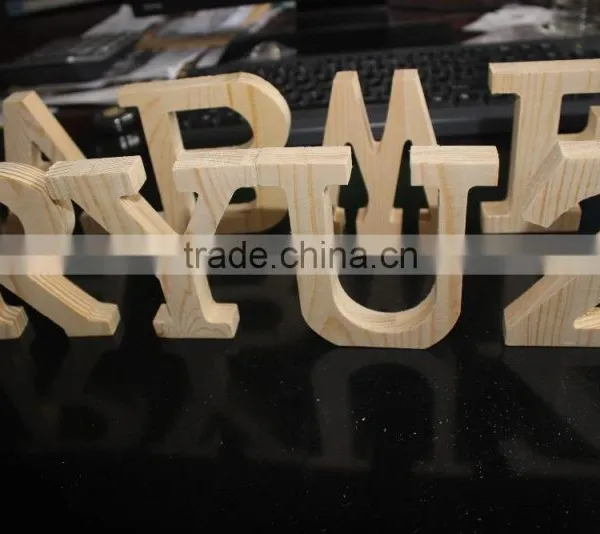 Wooden Alphabet Letters DIY Manual Process Letters Laser Cutting Letters Can Be Customized photo-3