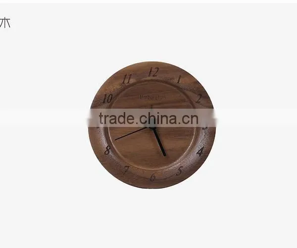 Carbon Baking Wooden Wall Digital Clock photo-2