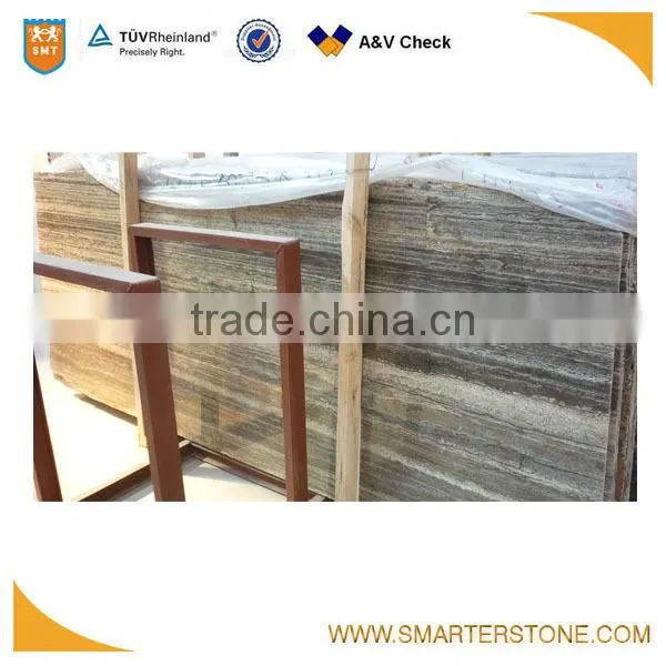 Big Slab Silver Travertine Vein Cut Slab