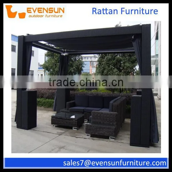 Manual Assembly Gazebo Tent Rattan Gazebo photo-3
