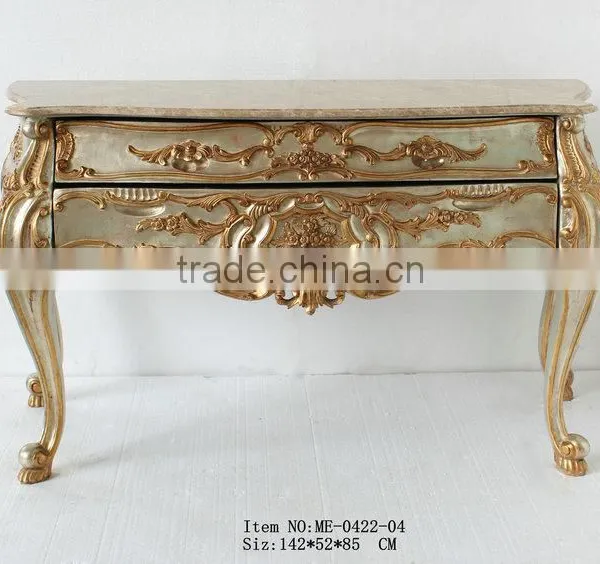 Room Decorative Furniture Marble Top Plexiglass Console Table photo-2