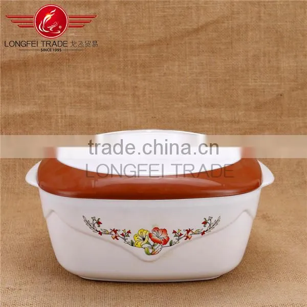 High Quality 3PCS Stainless Steel Inner Plastic Insulated Food Warmer photo-2