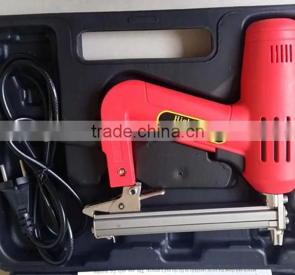 1500w 1013J Lower Noise Handheld Electric Floor Brad Nailer Crown Stapler Portable Electric Nail Gun photo-4
