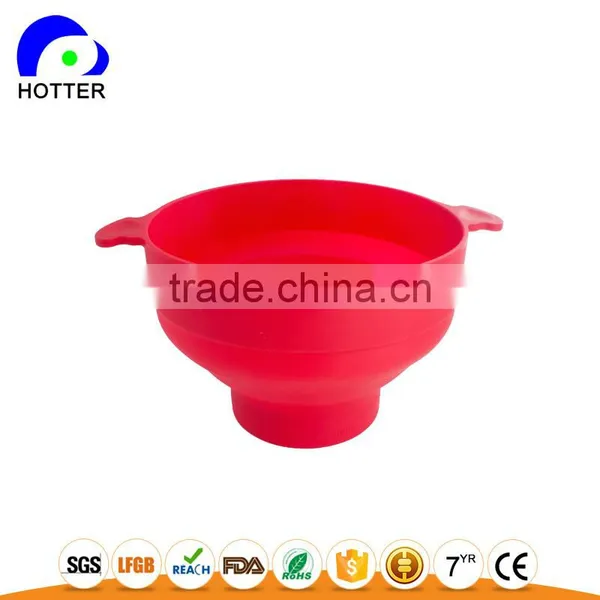 New Design Food Grade Silicone Popcorn Bowl photo-2