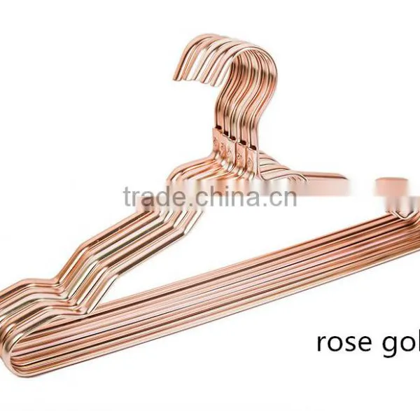 YiWu Metal Clothes Bulk Alloy Metal Hangers Copper Wire Coat Hangers photo-4