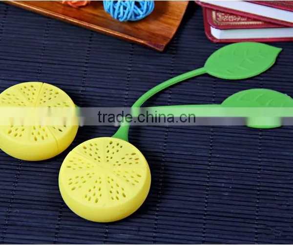 Silicone Drinker Teapot Diffuser Herb Tea Leaf Lemon Strainer Filter Bag Infuser