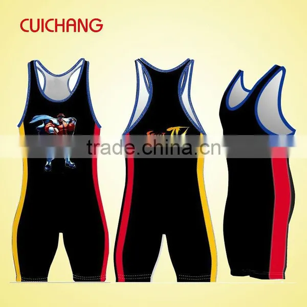 Wrestling Singlets, Custom Design Wrestling Singlets, Men Wrestling SJF-077 photo-4