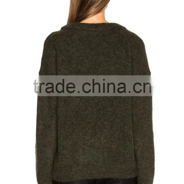 2016 New Arrival Lady Mohair Sweater Customized Factory Price photo-5