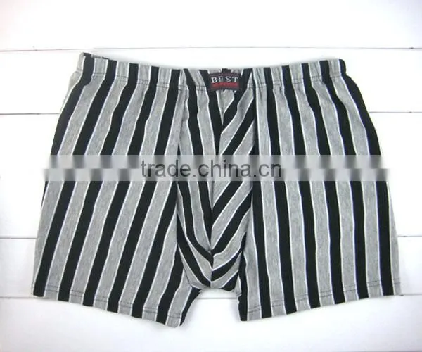 Fashion Geometry Stripe Men Underwear High Quality Bamboo Fiber Men Boxer Briefs photo-6
