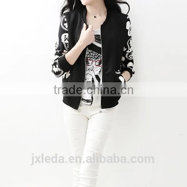 2016designs Custom Girl's Slim Fit Baseball Jacket photo-4
