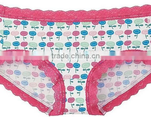 Women Retro Yarn-dyed Panties Underwear photo-3