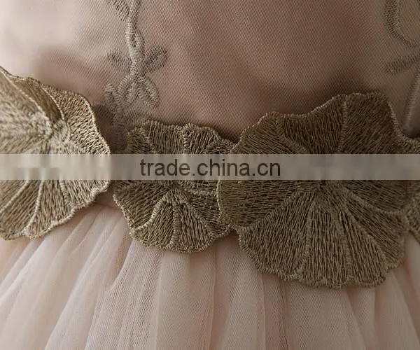 High Quality Elegant Children's Boutique Clothing Sleeves Sexy Handmade Flower Many Layer Baby Party Dress Spain Cake Dresses photo-5