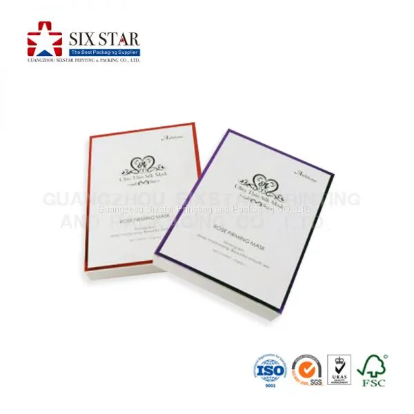 Cosmetic and Beauty Packaging Boxes for Facial Mask With Logo Printed in China photo-5