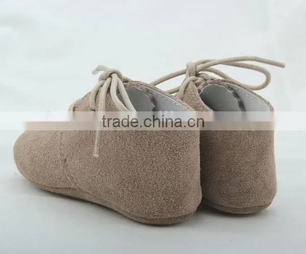 New Style Genuine Sheepskin Leather Baby Shoes photo-3