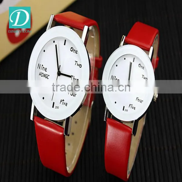 2016 Colorful Geneva Leather Casual Quartz Watch Student Wrist Watch photo-2