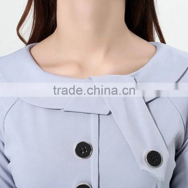 Yihao Trade Assurance New Women Casual Dress Elegant Party Vintage Polka Solid Work Clothing Ladies Office Wear Dresses Dress photo-6