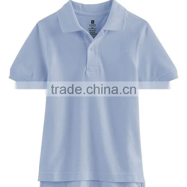 Custom Factory Wholesale Solid Pique Cotton Poly Kids School Uniform Polo Shirt photo-3