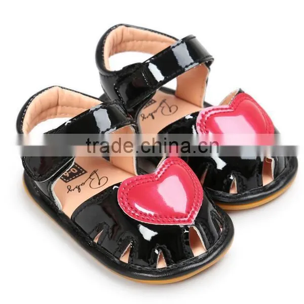 Heart Design Leather Baby Shoes, Leather Sandals for Baby photo-6