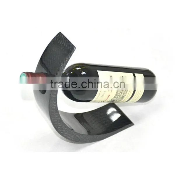 Universal Carbon Fiber Wine Rack 1 Bottle Holder Kitchen Bar Countertop photo-3