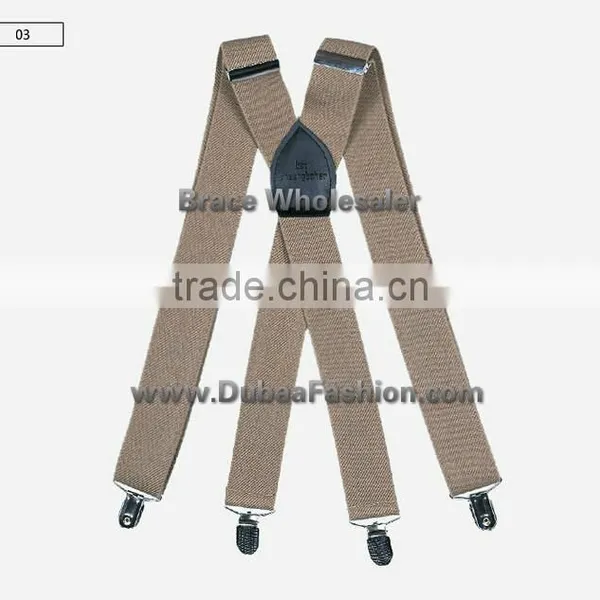 1.5" Wide Solid Color Mens Suspender X Type Undergarment Suspender Brace Casual Business photo-3