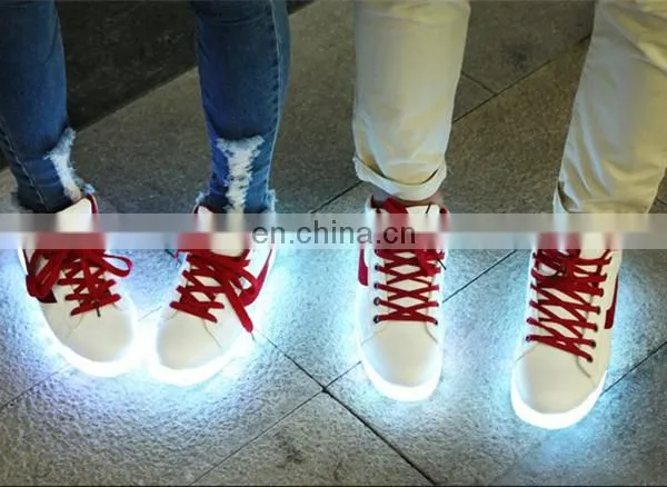 Hot Sale Mens Womens Nigh Club Simulation Couple Light Up LED Shoes Sneakers photo-5