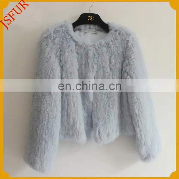 Top Quality Fashion Women Warm Rabbit Fur Coat photo-3